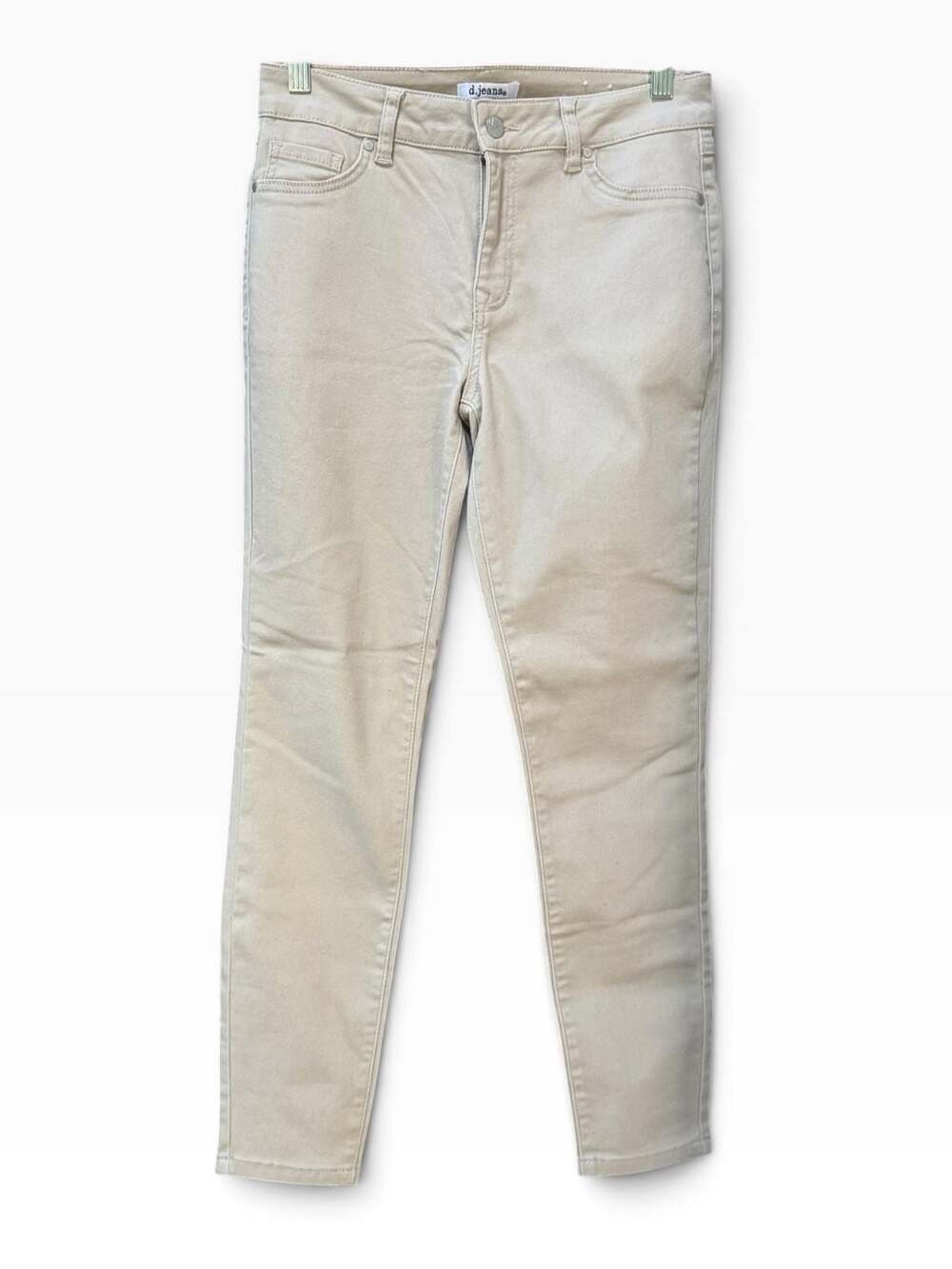 d.jeans Light Tan Cropped Skinny Denim Jeans Size 6